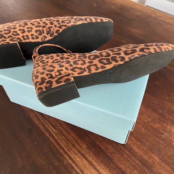 Seychelles® Leopard Flats, Leather, Size 8, Like New - Picture 8 of 14